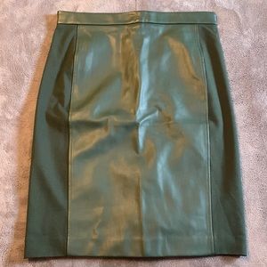 Green Ann Taylor pencil skirt